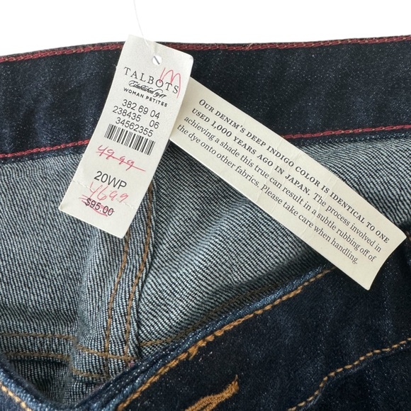 Talbots Signature Low Rise Bootcut Jeans Size 20W - Picture 12 of 14